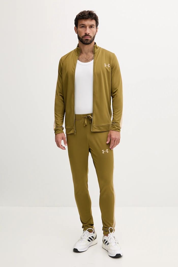 Under Armour teplákový set pánský Knit Track Suit zelená 1357139
