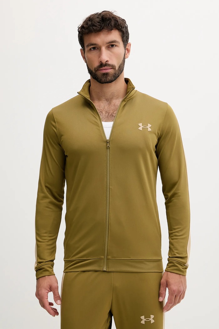 Under Armour teplákový set pánský Knit Track Suit 1357139 zelená SS26