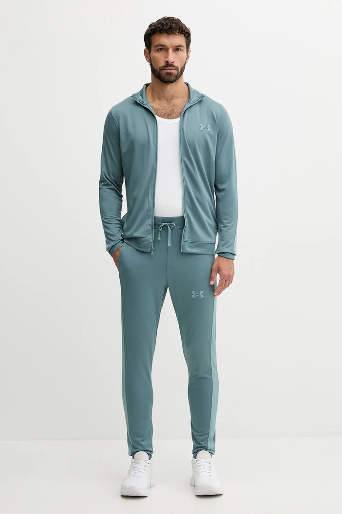 Under Armour melegítő szett férfi Knit Track Suit zöld 1357139