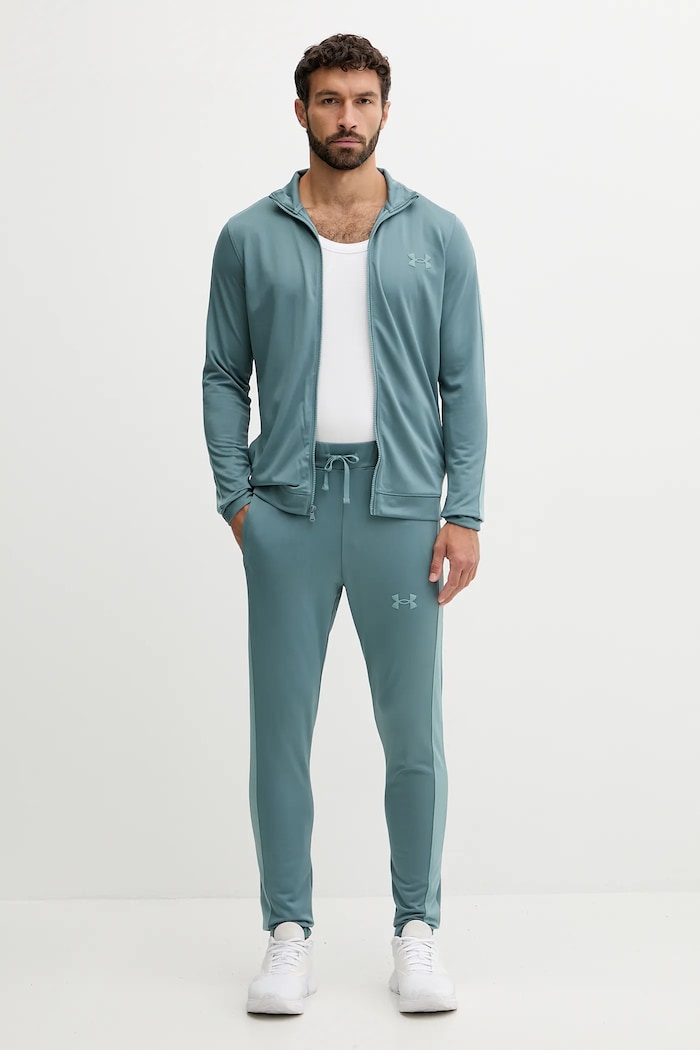 Under Armour melegítő szett férfi Knit Track Suit zöld 1357139