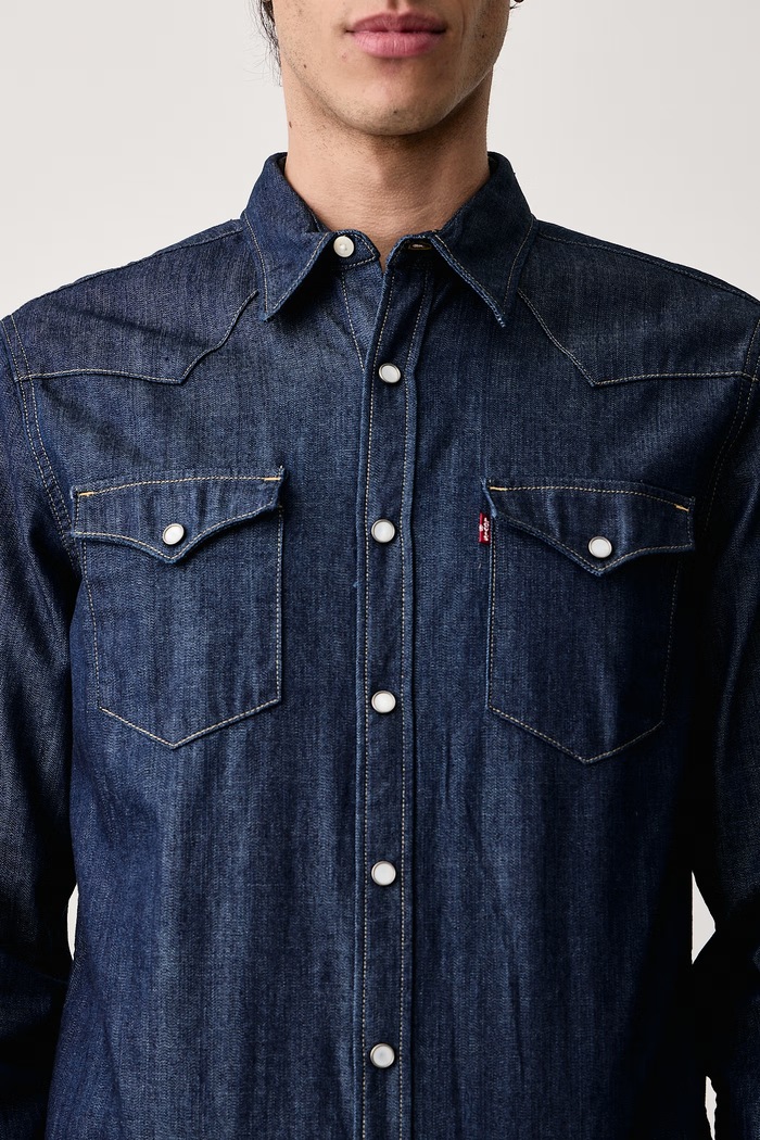 Levi's Πουκάμισο ανδρικό ντένιμ 85744.0000 σκούρο μπλε AA00