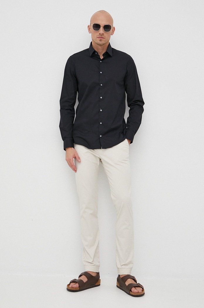Oblečení Košile Calvin Klein K10K108229.4890 černá
