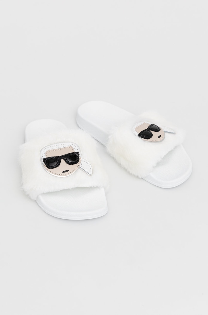 Karl Lagerfeld Kapcie KL80911.WF1 KL80911.WF1 biały AW21