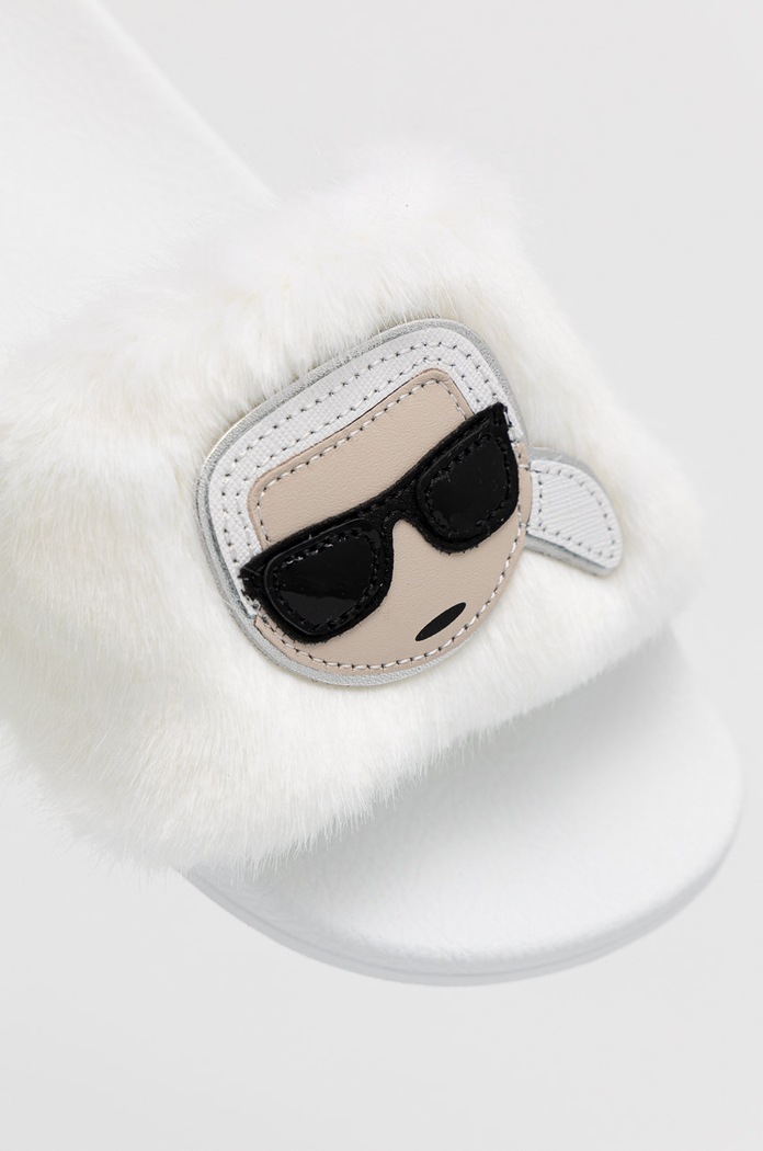 Obuwie Karl Lagerfeld Kapcie KL80911.WF1 KL80911.WF1 biały