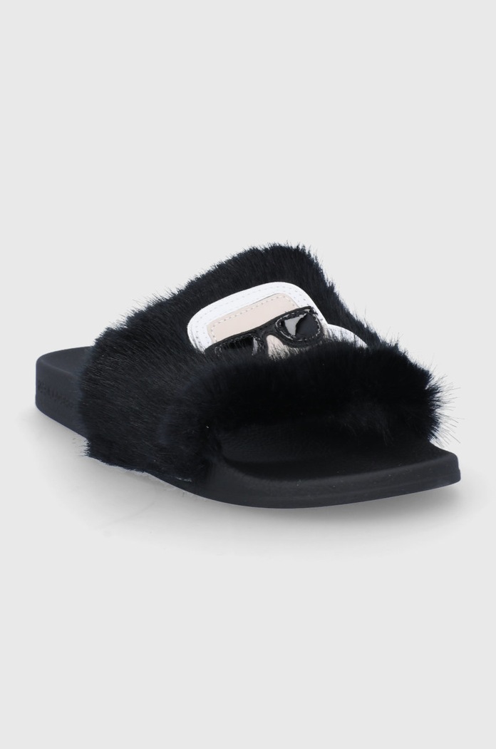 Karl Lagerfeld papucs KL80911.WF0 fekete AW21