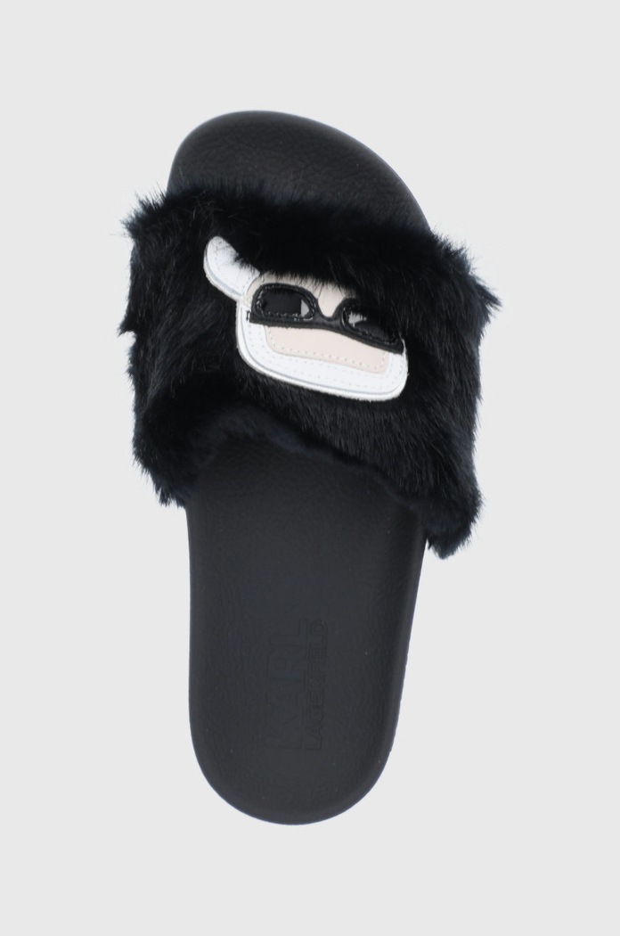 Karl Lagerfeld papucs fekete KL80911.WF0