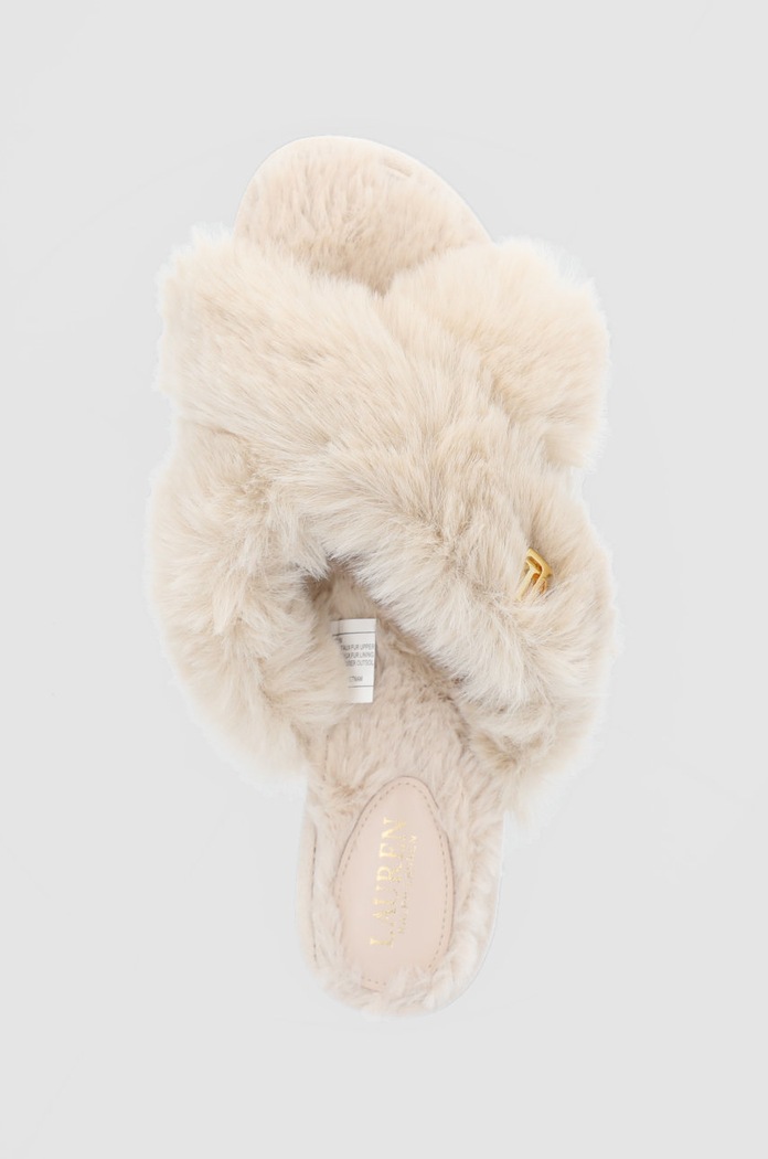 Lauren Ralph Lauren Kapcie Sydni beżowy 802851160003.101