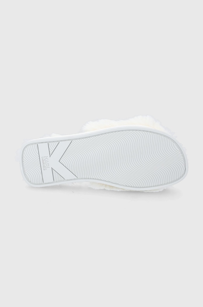 Karl Lagerfeld Kapcie KL49001T.WF1 KL49001T.WF1 biały