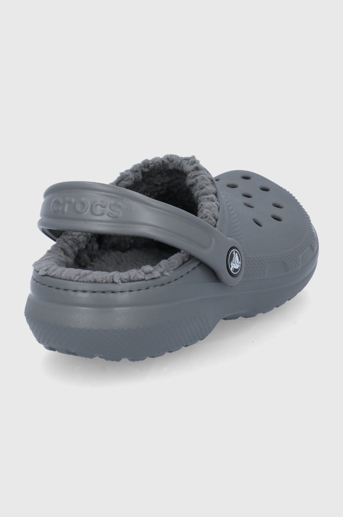 Boty Pantofle Crocs CLASSIC LINED CLOG ASSIC.LINED.CLOG.203591 šedá
