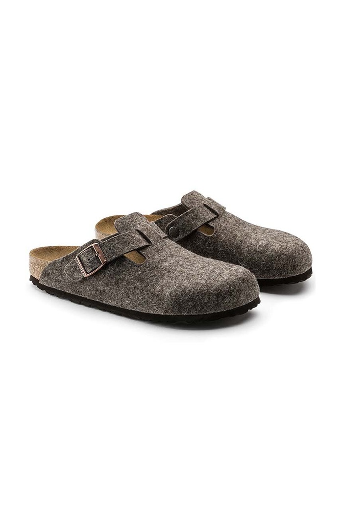 Παπούτσια Παντόφλες Birkenstock Boston 160581.CACAO γκρί