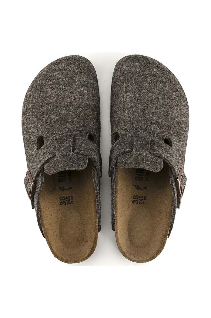 Παντόφλες Birkenstock Boston γκρί 160581.CACAO