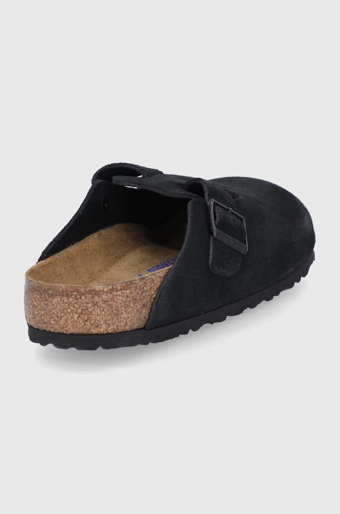 Încălțăminte Birkenstock papuci din piele Boston 660471 negru