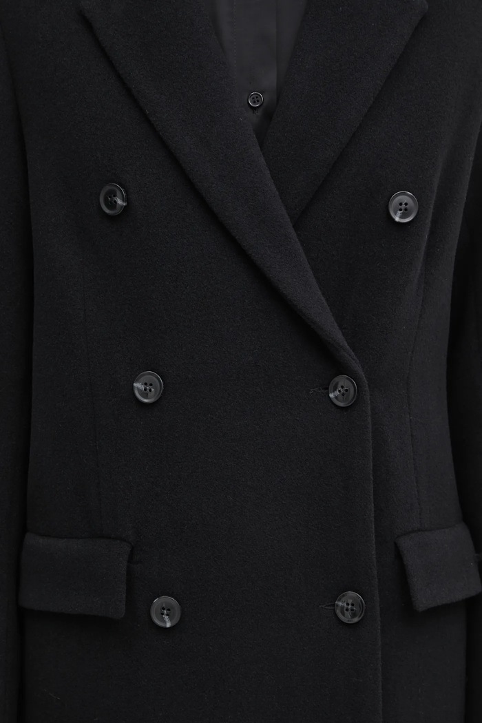Samsoe Samsoe wool coat black F20400075