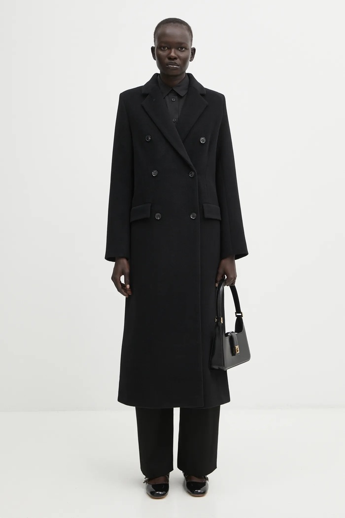 Samsoe Samsoe wool coat F20400075 black