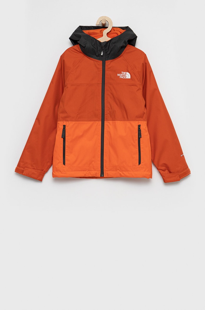 Detská bunda The North Face jemné zateplenie oranžová NF0A5GD31291