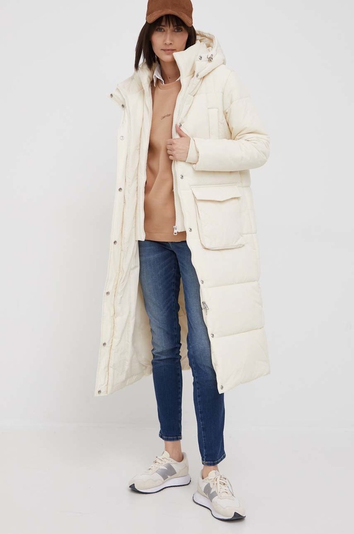 Bunda Calvin Klein Jeans J20J217281.4890 béžová AW21