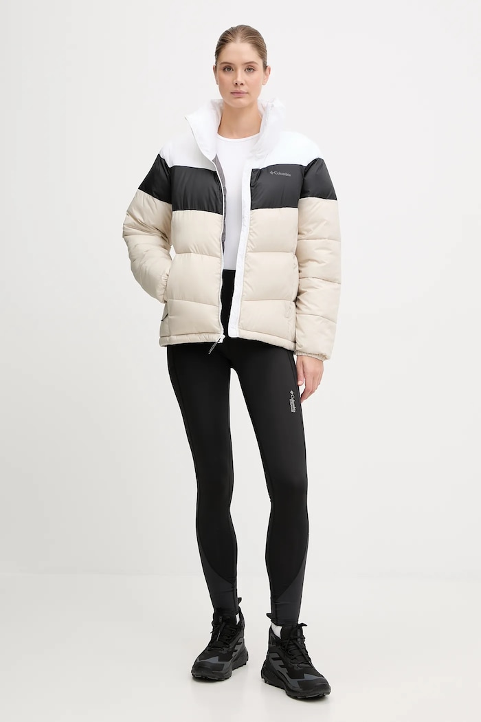 Bunda Columbia Puffect Puffect Color Block Jkt 1955101 béžová AW23