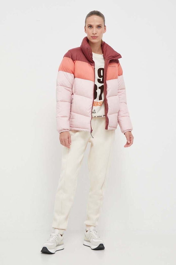 Bunda Columbia Puffect Color Block Jkt 1955101 ružová AW23