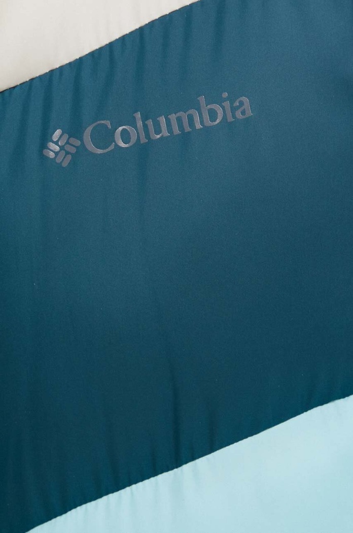 Bunda Columbia Puffect Color Block Jkt 1955101 tyrkysová