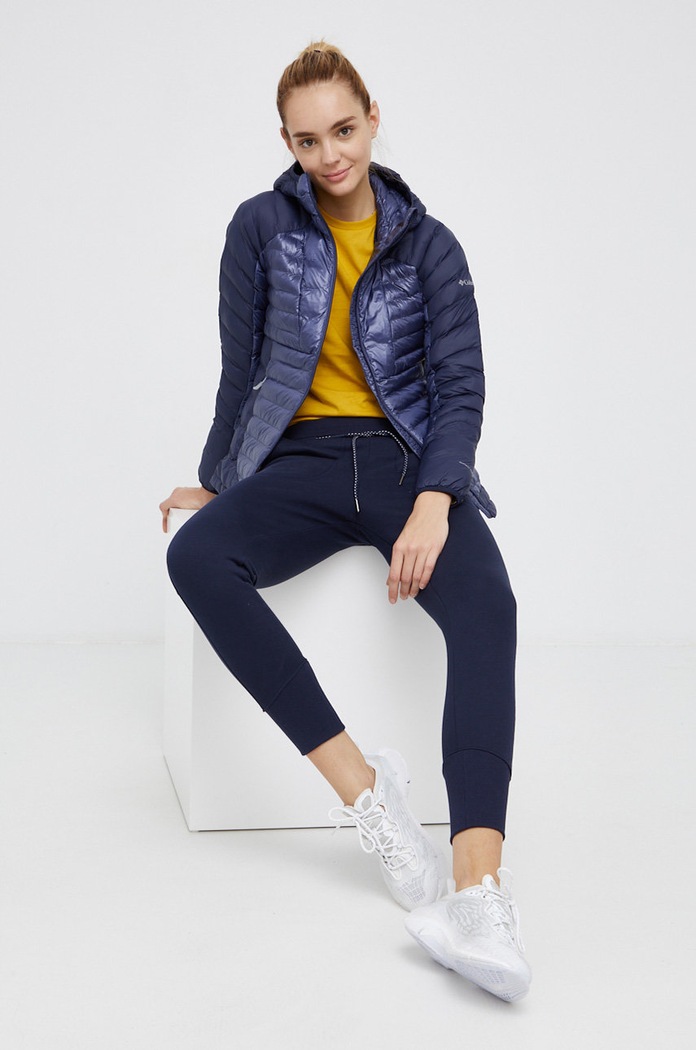 Jakna Columbia W Labyrinth Loop Hooded 1955323 mornarsko plava AW23