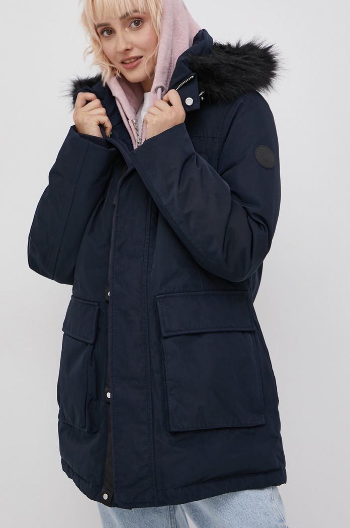 Superdry Kurtka puchowa W5010972A.98T granatowy AW21