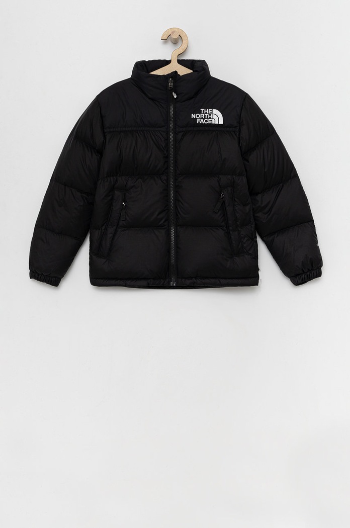 Dětská péřová bunda The North Face YOUTH 1996 RETRO NUPTSE JACKET bez podšívky černá NF0A4TIMJK31