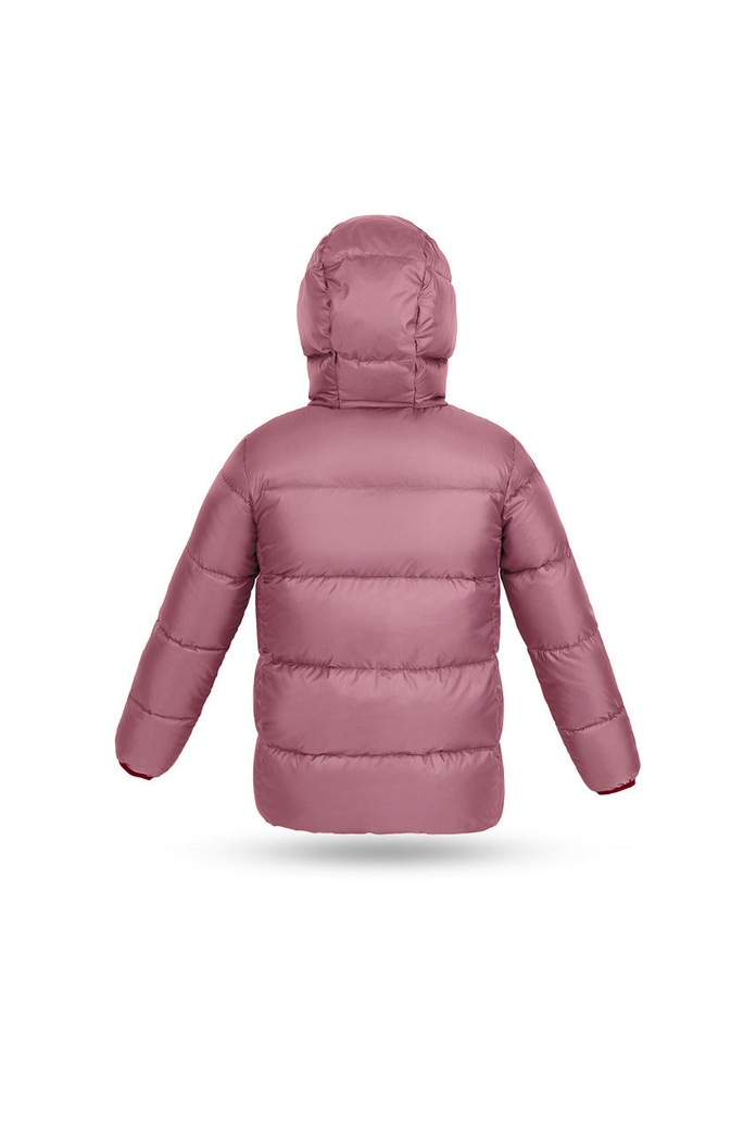 CHLAPEC Dětská péřová bunda Fluff Big.Puffer.jacket růžová