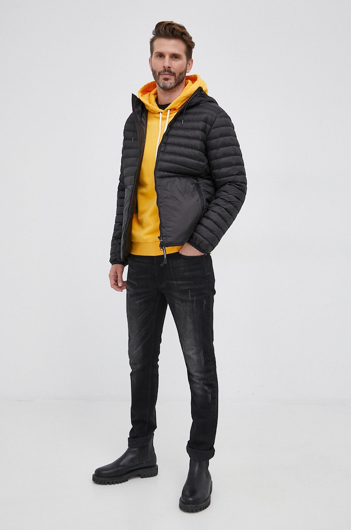 C.P. Company geacă de puf 11CMOW007A006099A negru AW21