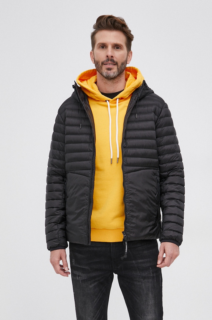 Îmbrăcăminte C.P. Company geacă de puf 11CMOW007A006099A negru