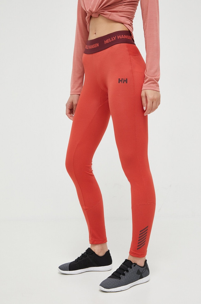 Funkčné legíny Helly Hansen Lifa Active s elastanom červená 49394