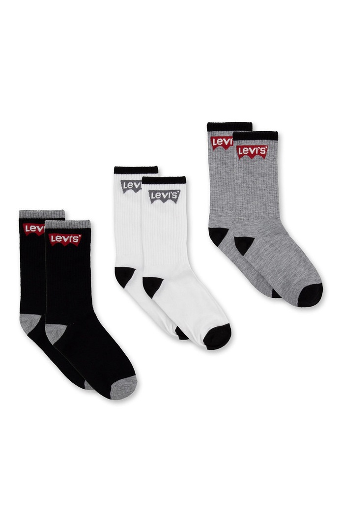 Detské ponožky Levi's dlhé ponožky čierna XL0079.CO.K