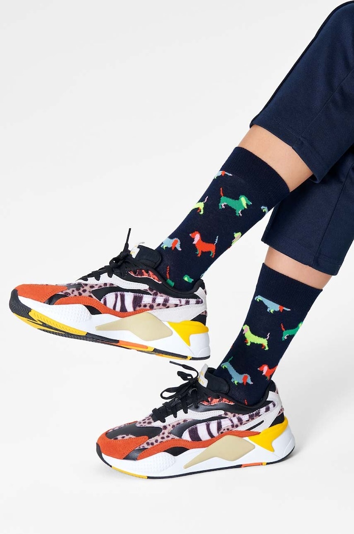 Happy Socks Skarpetki Puppy Love PUL01.6500.M fioletowy AW21