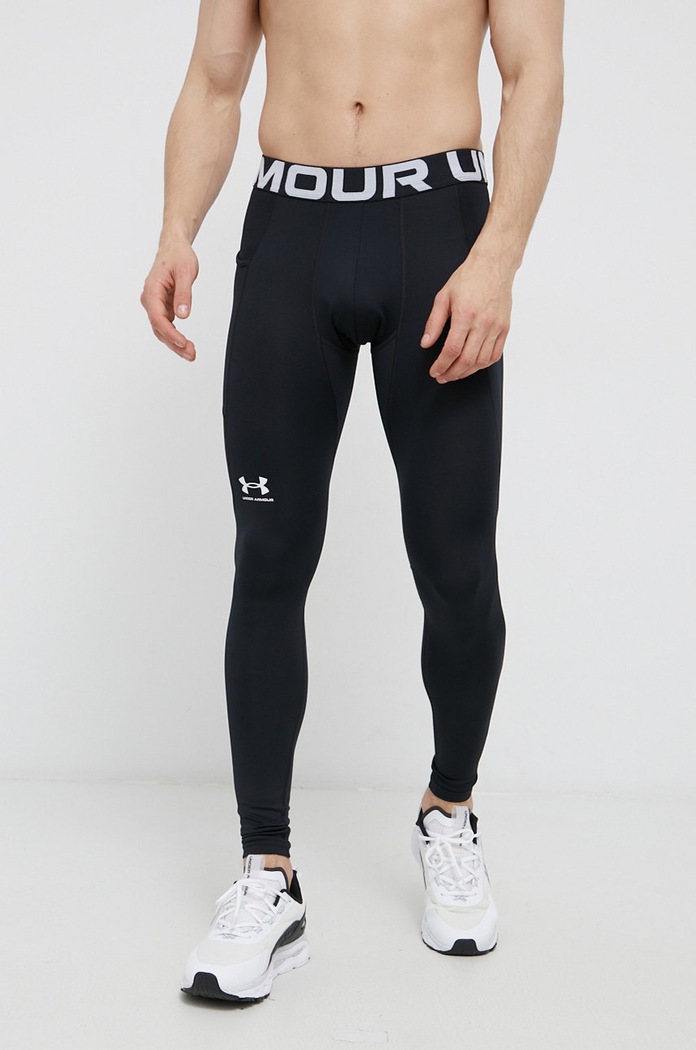 Under Armour leggins de antrenament tricotaj negru 1366075