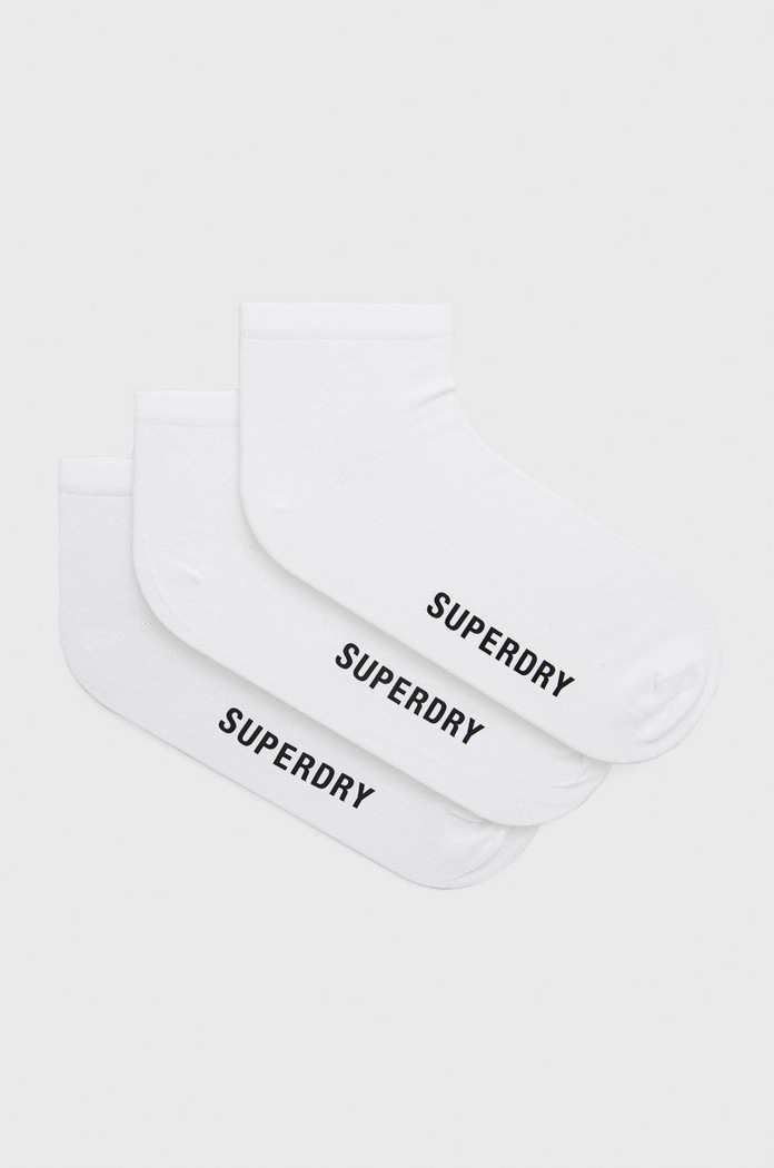 Superdry skarpetki (3-pack) skarpetki krótkie biały Y3110021A.6FY