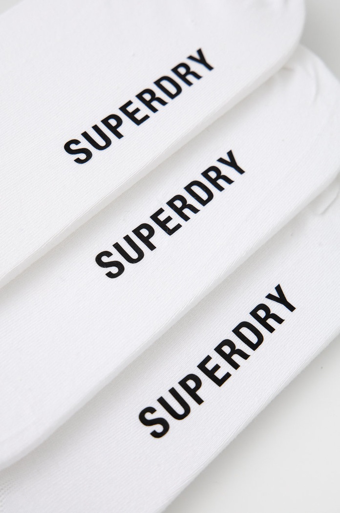 Superdry skarpetki (3-pack) Y3110021A.6FY biały SS22