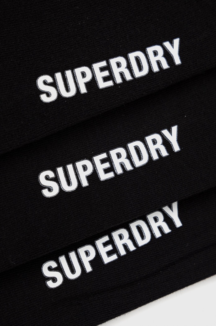 Superdry skarpetki (3-pack) Y3110021A.I6W czarny SS22