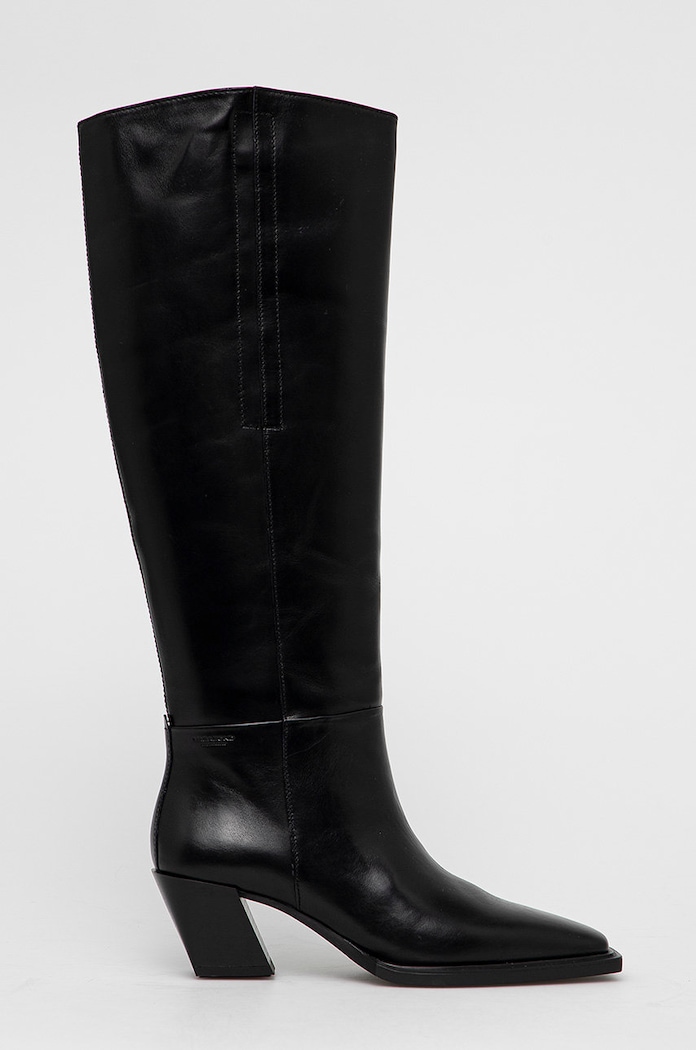 Vagabond Shoemakers - Kožené čižmy Alina usňová koža čierna 5221.001.20
