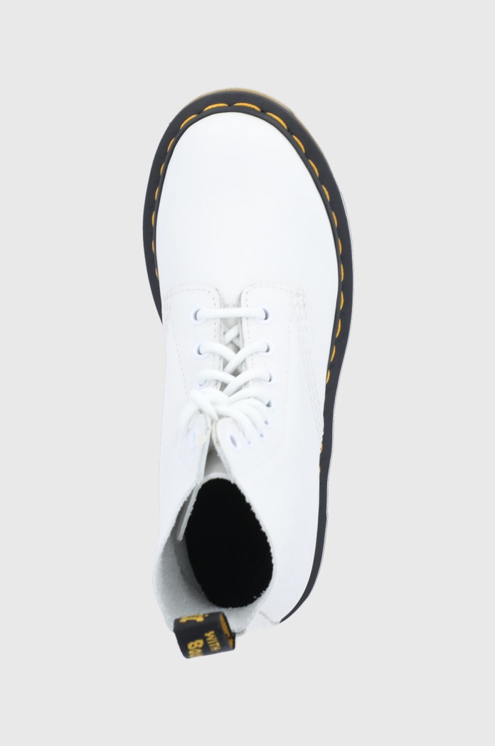 Dr. Martens leather biker boots 1460 Pascal white 26802543
