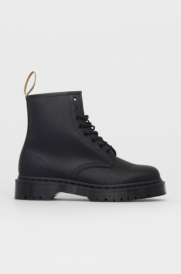 Μποτάκια εργασίας Dr. Martens Vegan 146 Bex Mono NHL Pittsburgh Penguins Vegan 1460 Bex Mono φλατ μαύρο DM27032001