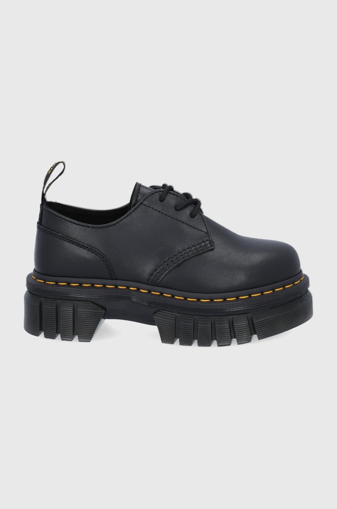 Poltopánky Dr. Martens Audrick 3-Eye Shoe usňová koža čierna DM27147001