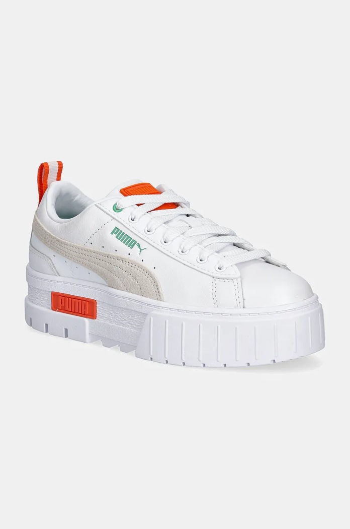 Boty Puma Mayze Lth imitace kůže bílá 381983