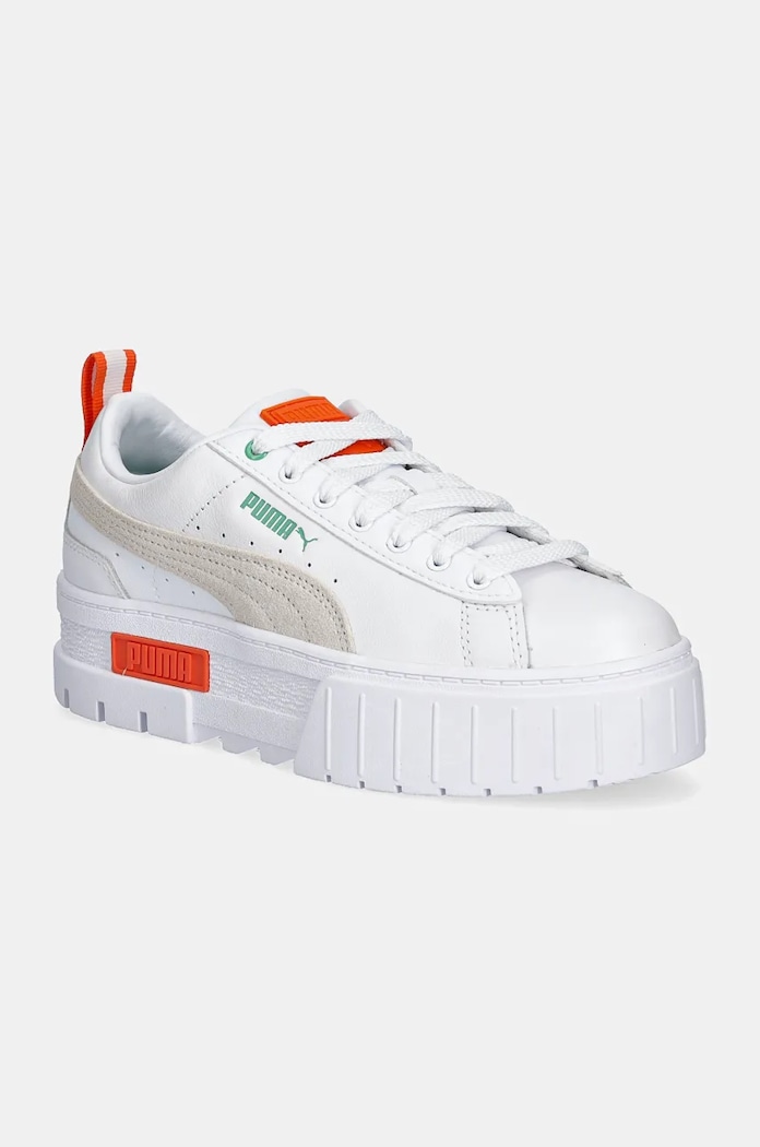 Boty Puma Mayze Lth imitace kůže bílá 381983