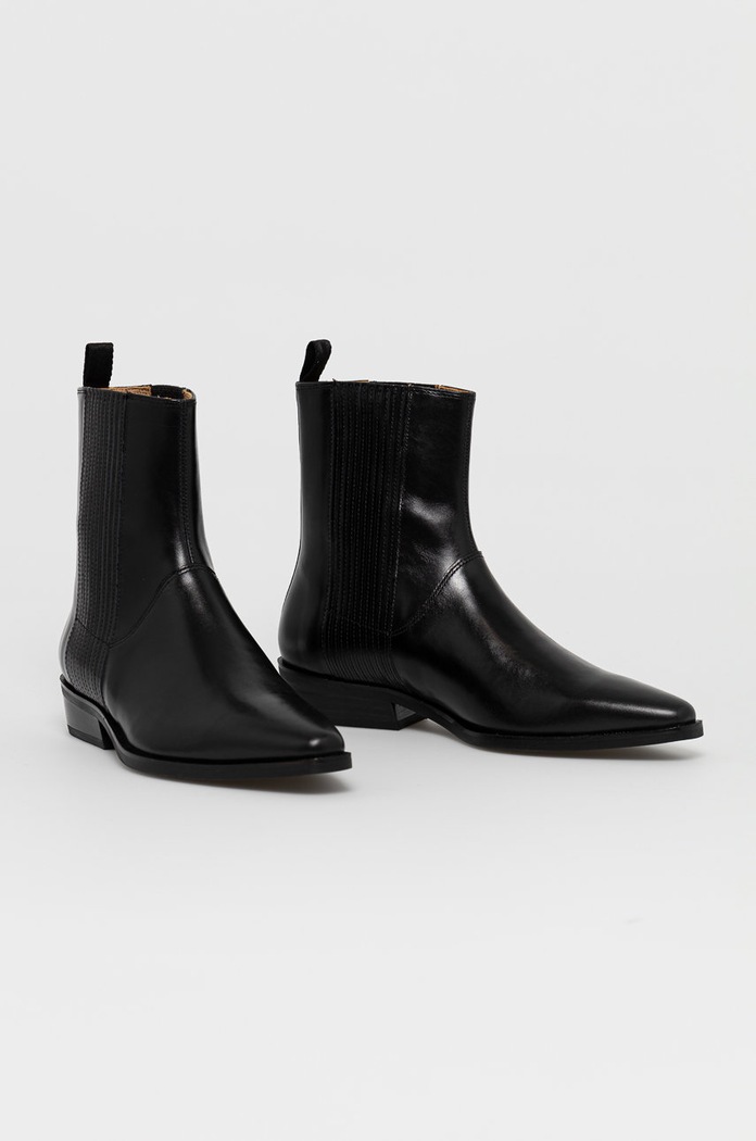 Kožené kotníkové boty Vagabond Shoemakers 4801.101.20 černá AW21