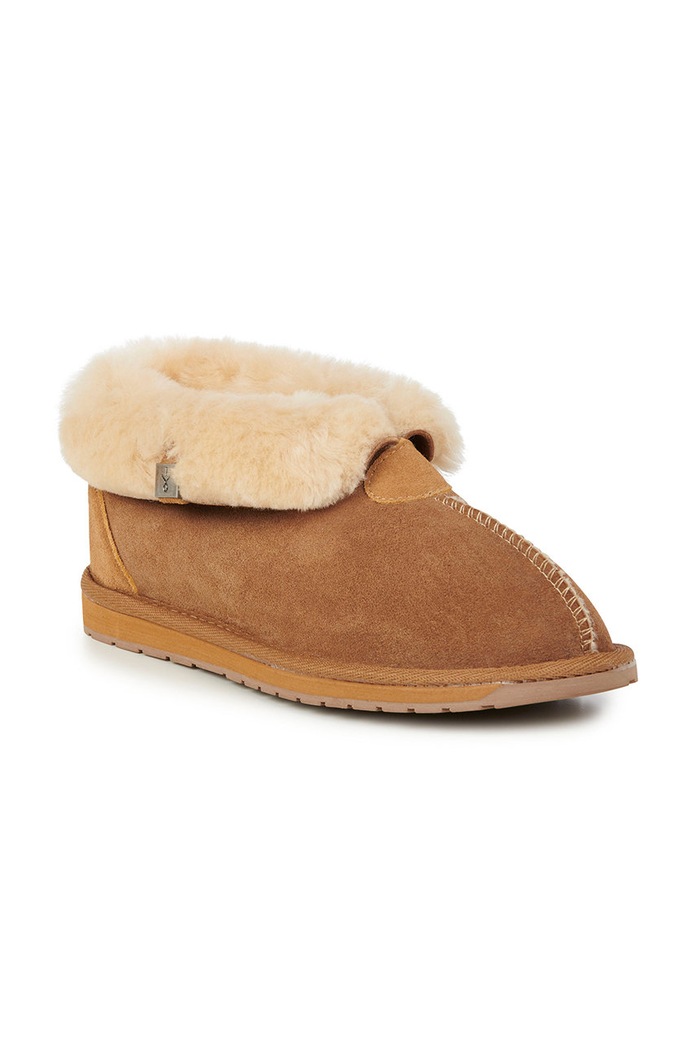 Kožené papuče Emu Australia Platinum Albany WP1053.Chestnut hnědá AW24
