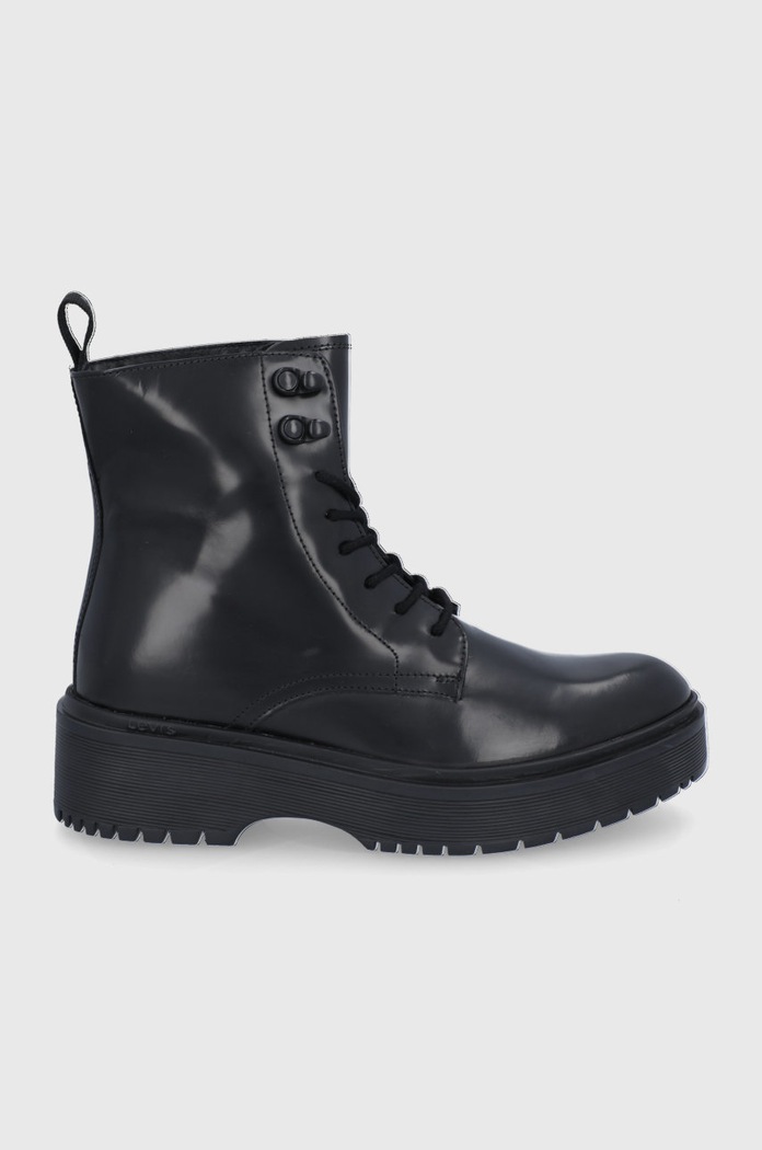 Δερμάτινα workers Levi's 5-8 cm μαύρο D5385.0002