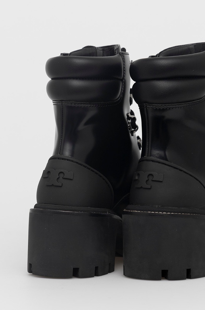 Cipők Tory Burch bőr bakancs 85304.004 fekete
