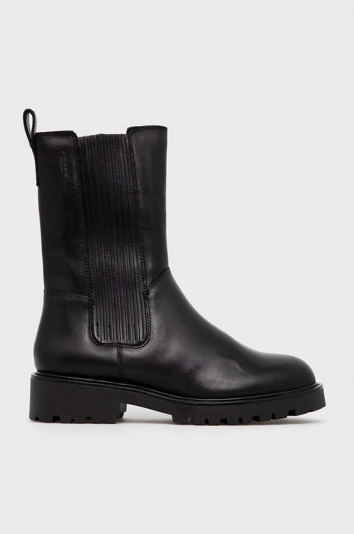Vagabond Shoemakers Sztyblety skórzane Kenova płaski czarny 5257.101.20