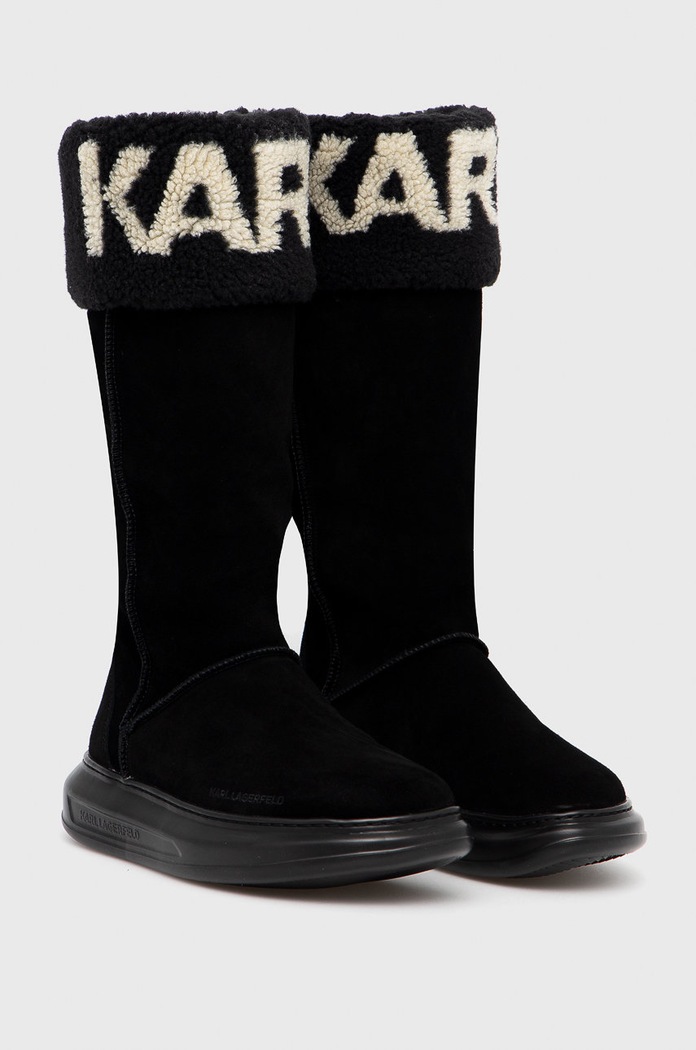 Karl Lagerfeld velúr hócipő Kapri Kosi KL44582.700 fekete AW21
