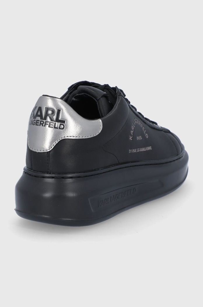 Boty Kožené boty Karl Lagerfeld KAPRI KL62538.Black.Lthr.Mon černá
