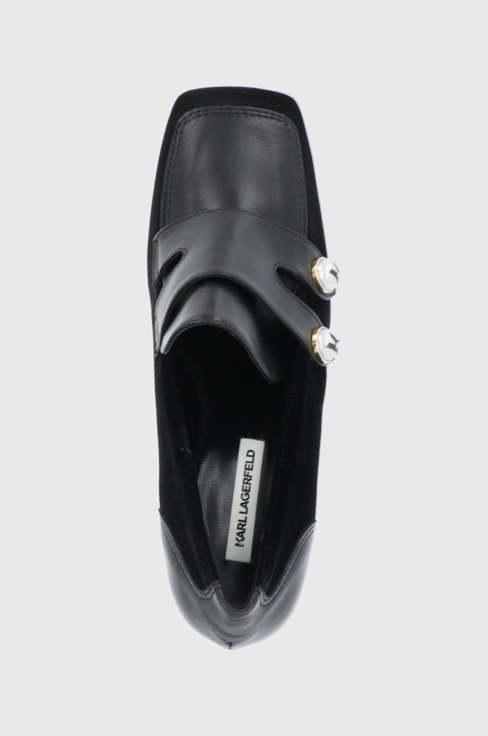 Karl Lagerfeld Czółenka KL31510.Black.Lthr.T czarny KL31510.Black.Lthr.T